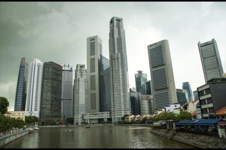 Storm Over Business District